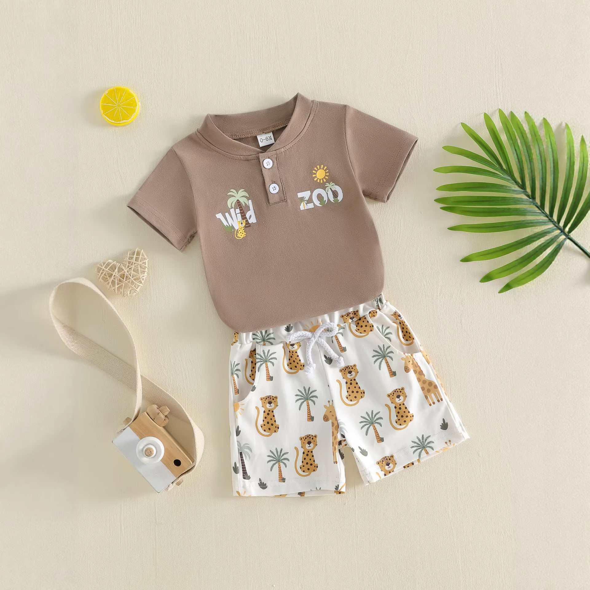 Polo T-shirt Shorts Set