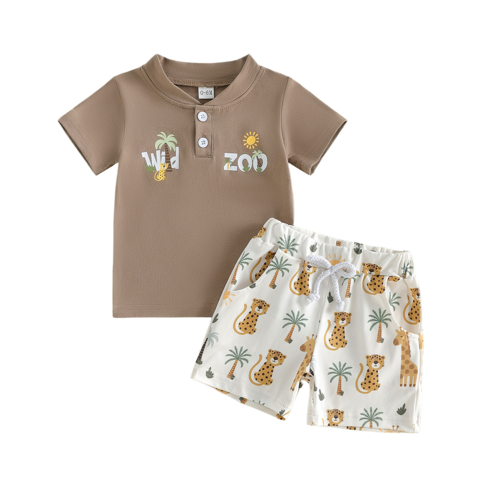 Polo T-shirt Shorts Set