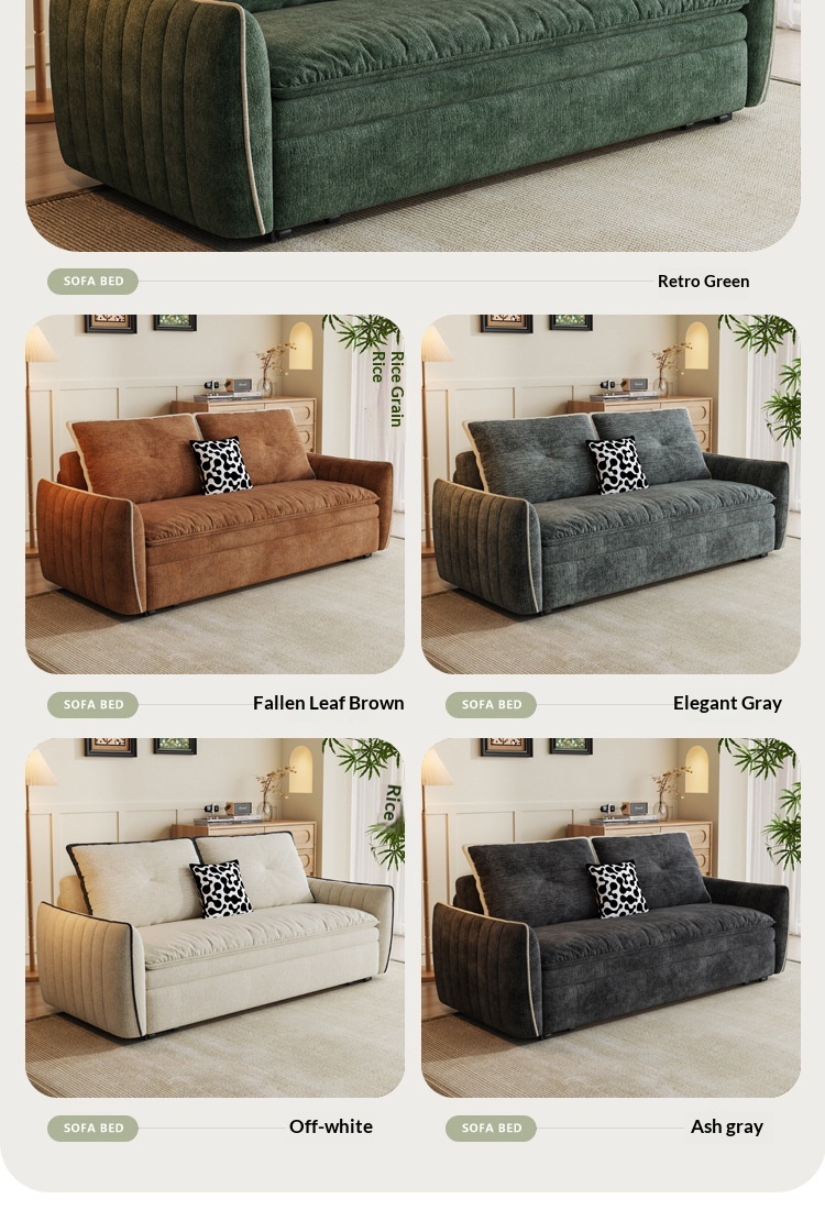 Space-Saving Corduroy Sofa Bed