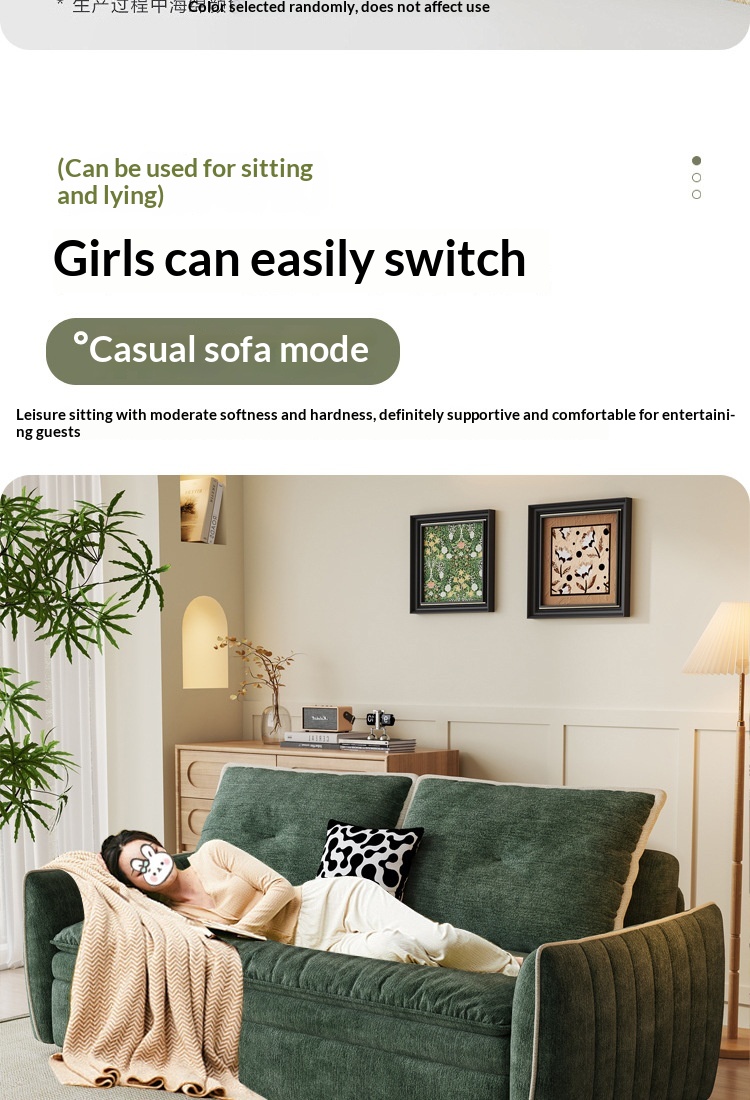 Space-Saving Corduroy Sofa Bed