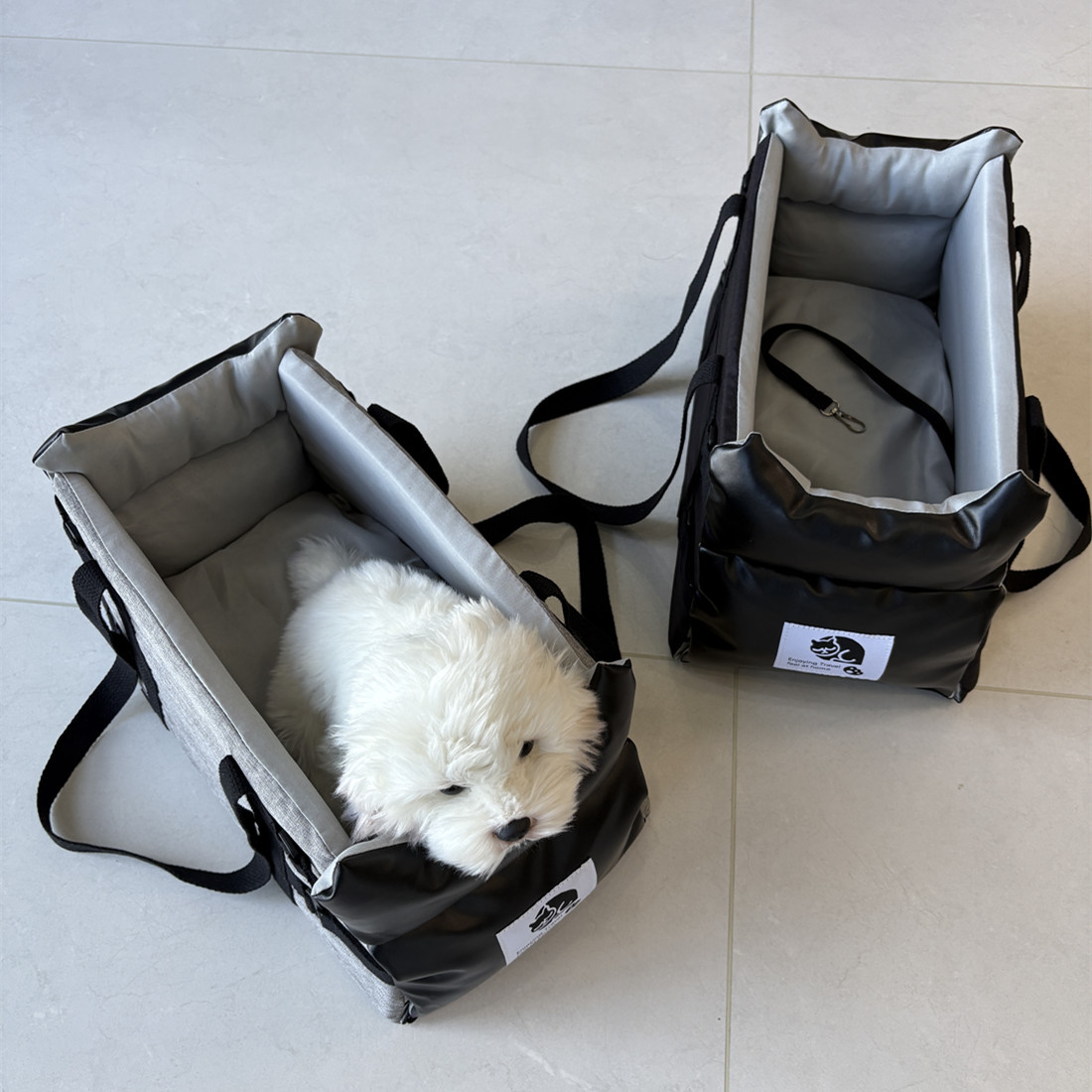 Leather Pet Bed Carrier