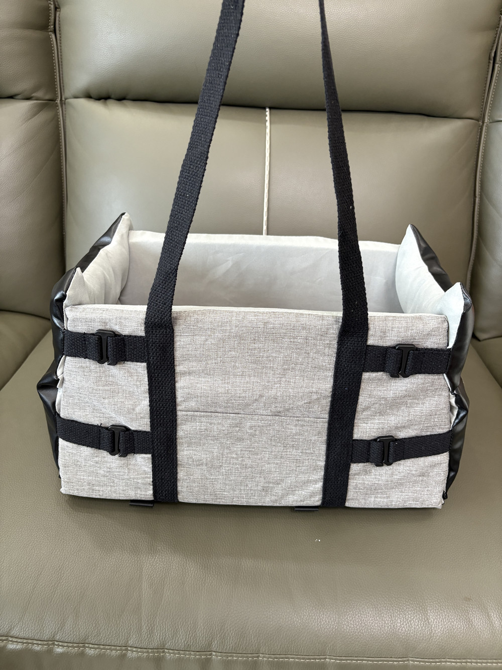Leather Pet Bed Carrier