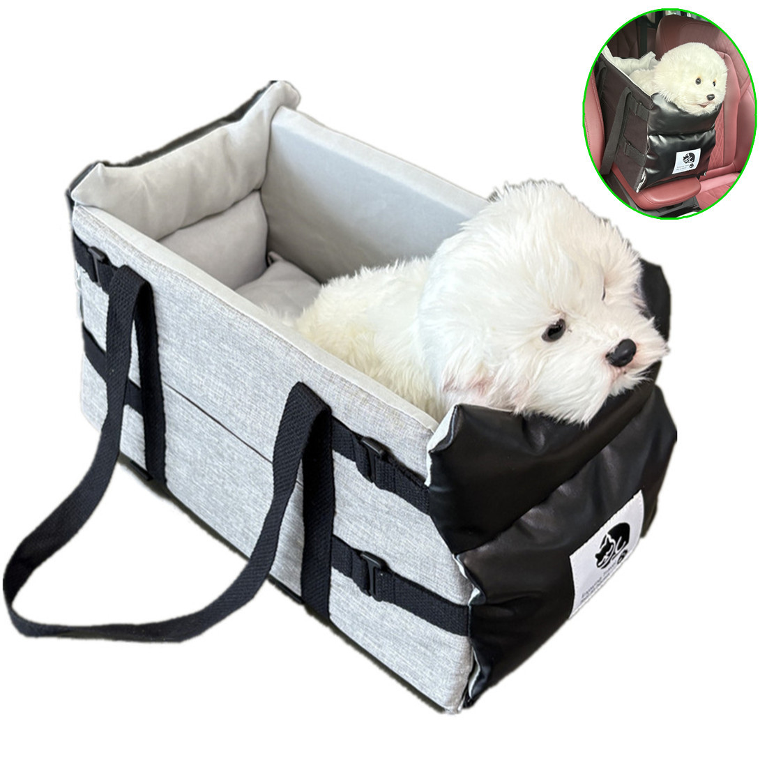 Leather Pet Bed Carrier