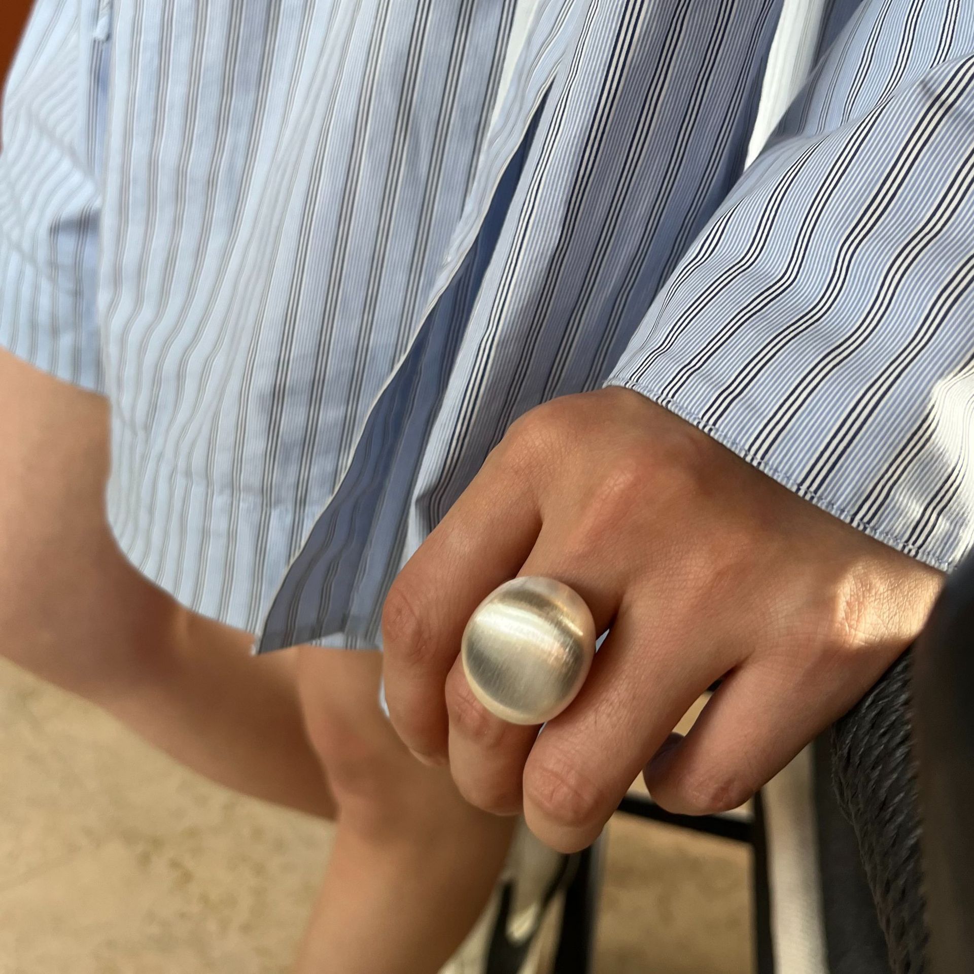 French Vintage Metal Ring