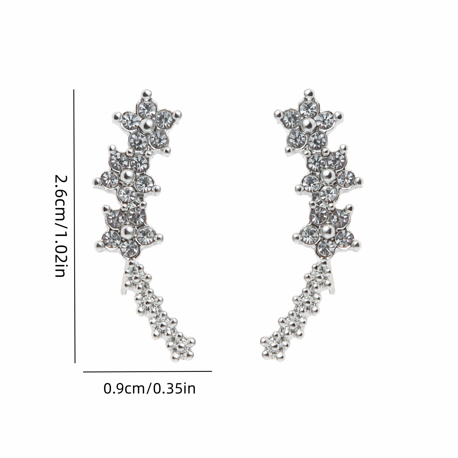 Zircon-Studded Earrings