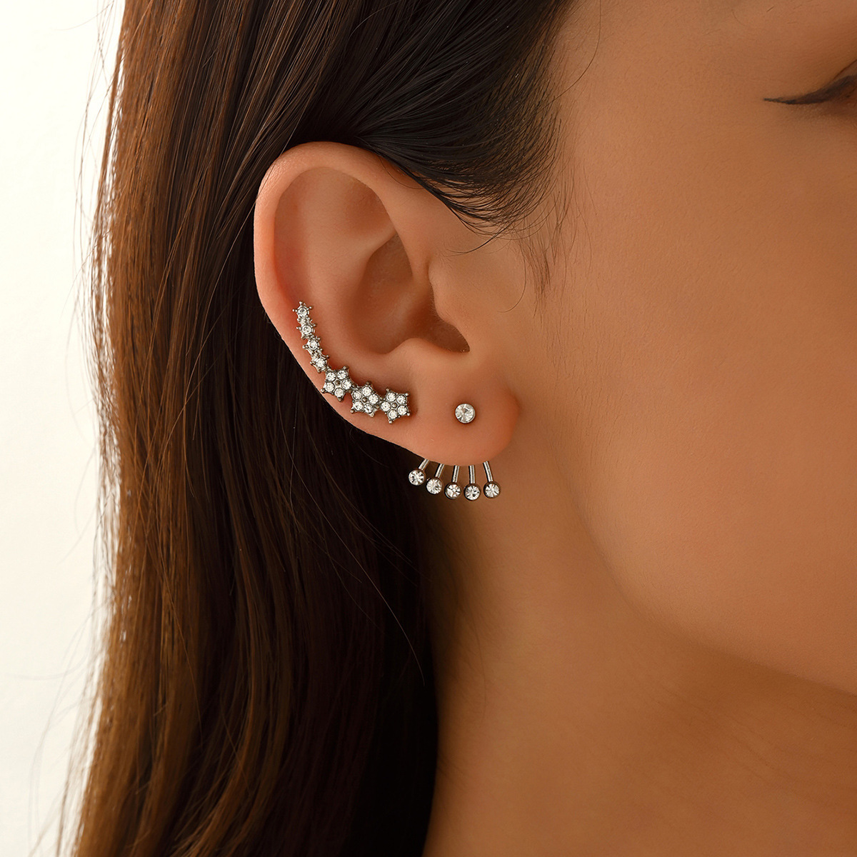 Zircon-Studded Earrings