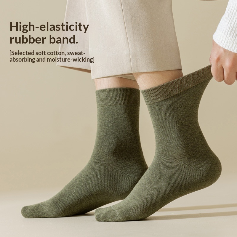 Mens Cotton Socks Sweat-Absorbent Deodorizing