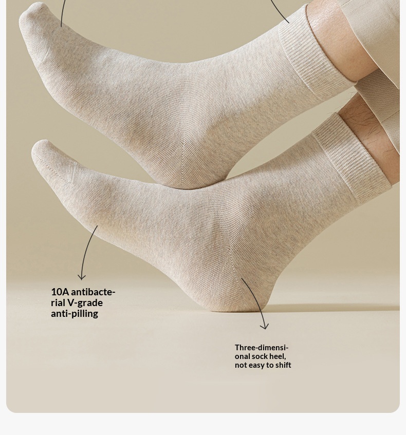 Mens Cotton Socks Sweat-Absorbent Deodorizing