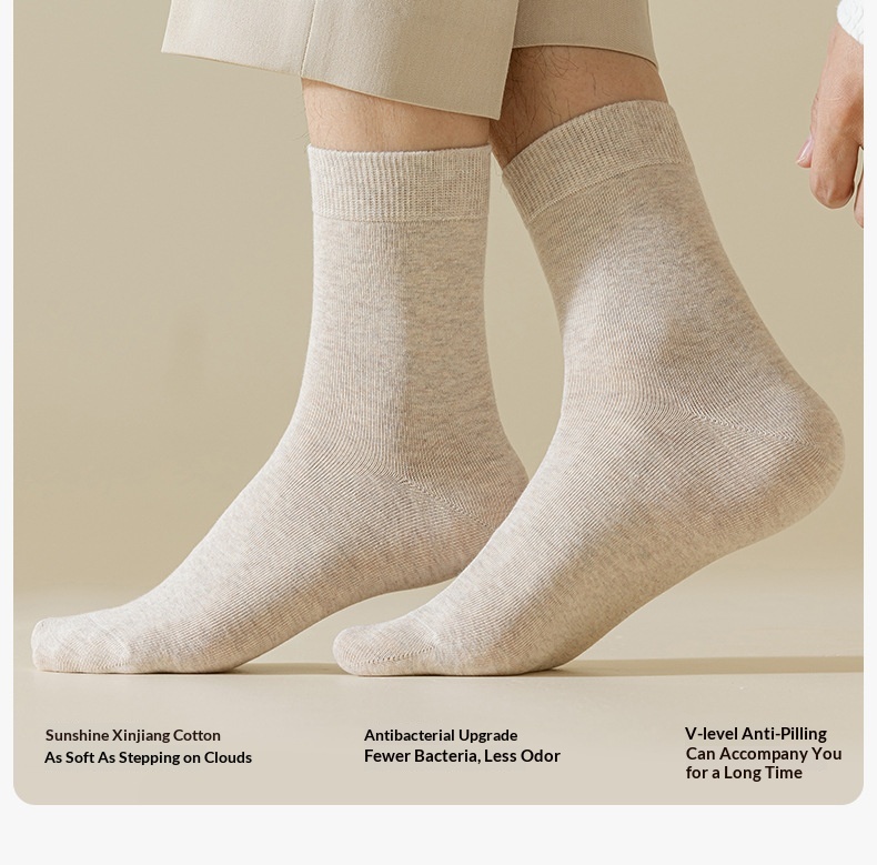Mens Cotton Socks Sweat-Absorbent Deodorizing