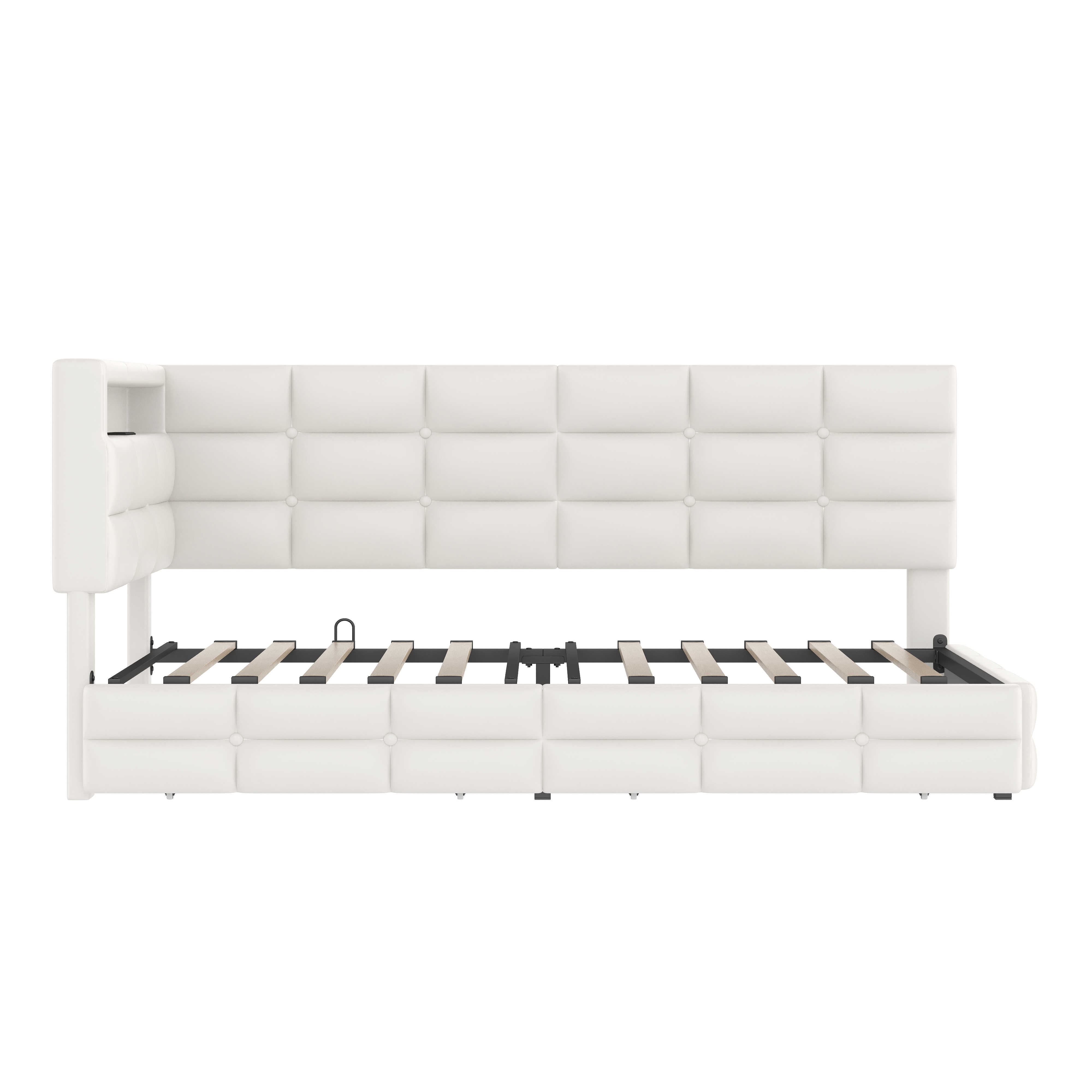 Twin Daybed Storage Drawers Beige