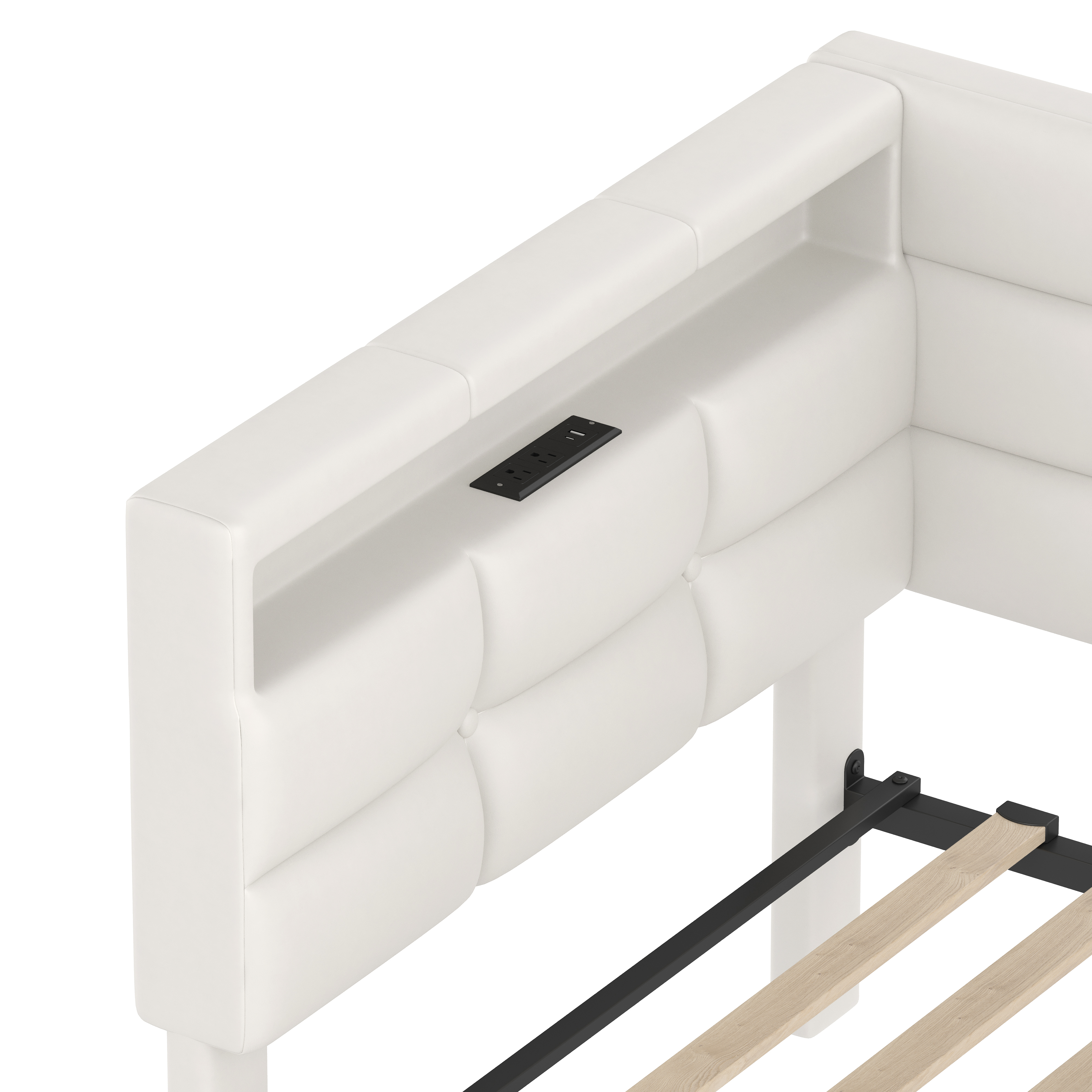 Twin Daybed Storage Drawers Beige