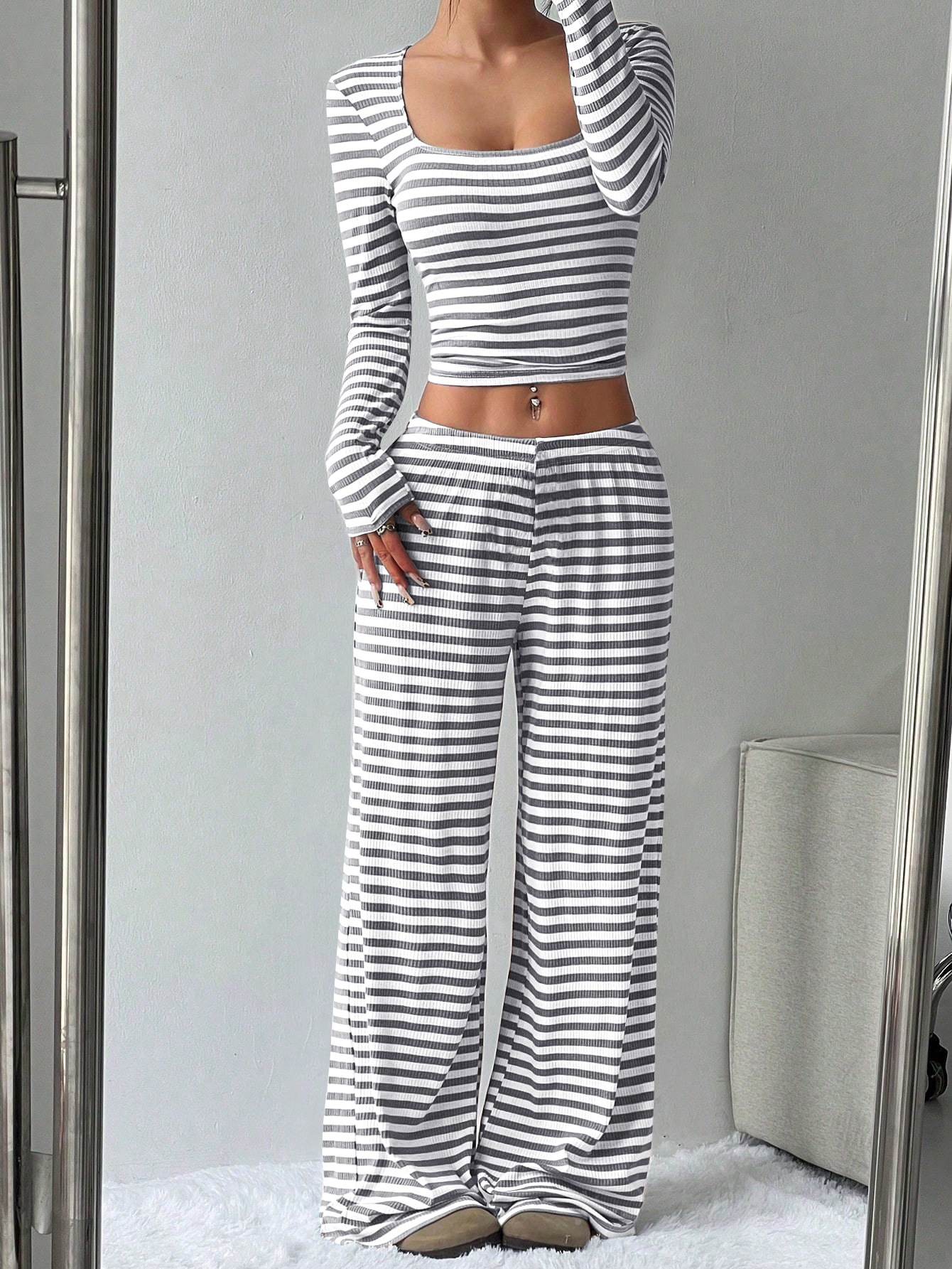 High-Waisted Slimming Pants