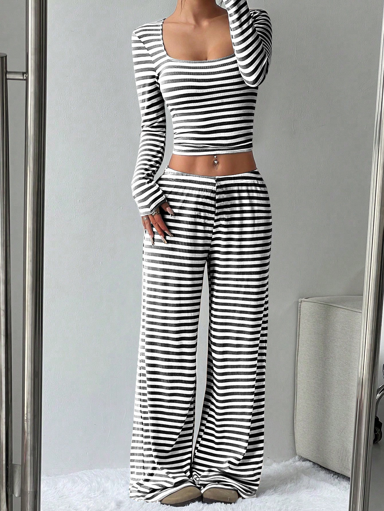 High-Waisted Slimming Pants