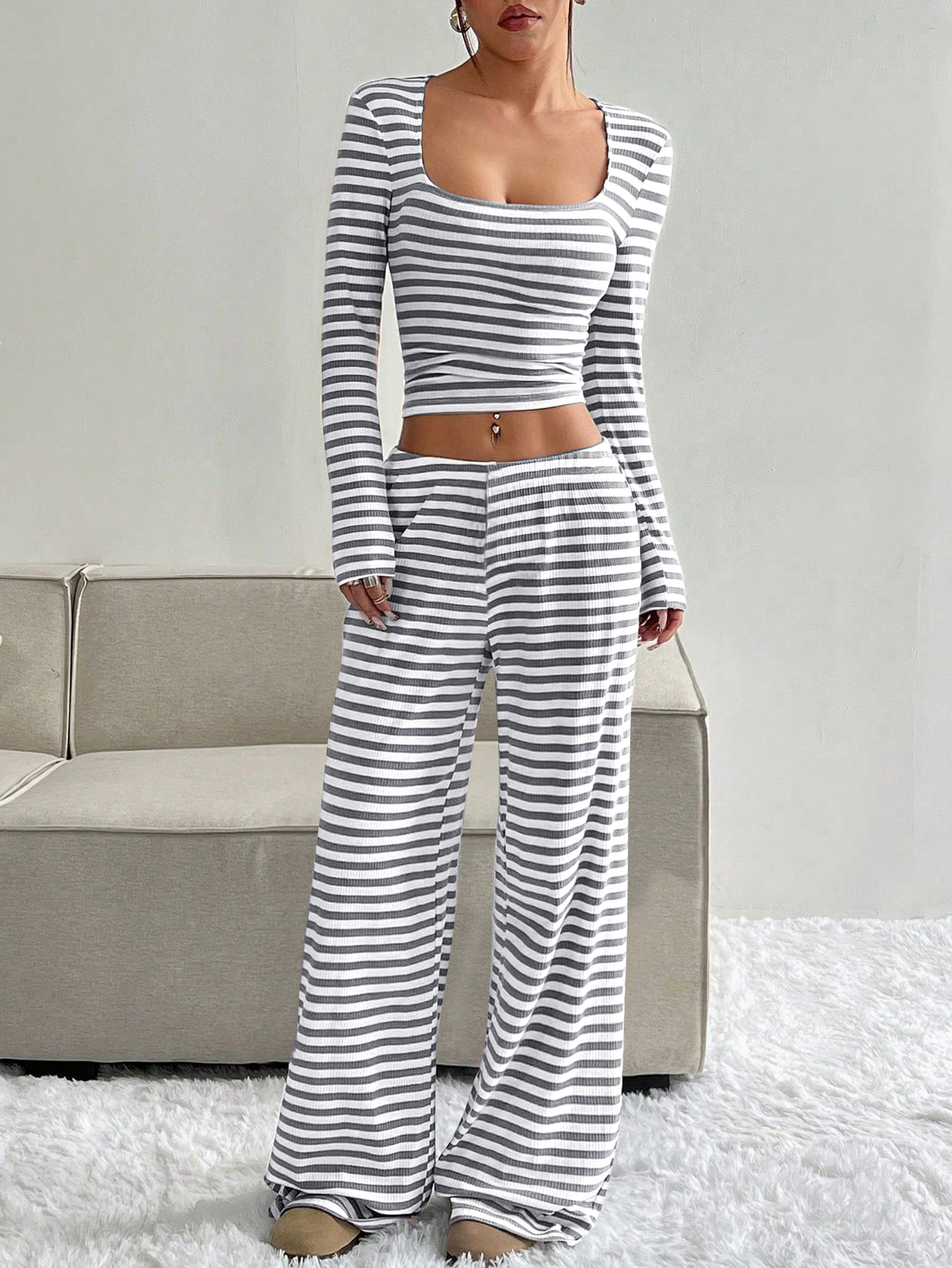 High-Waisted Slimming Pants