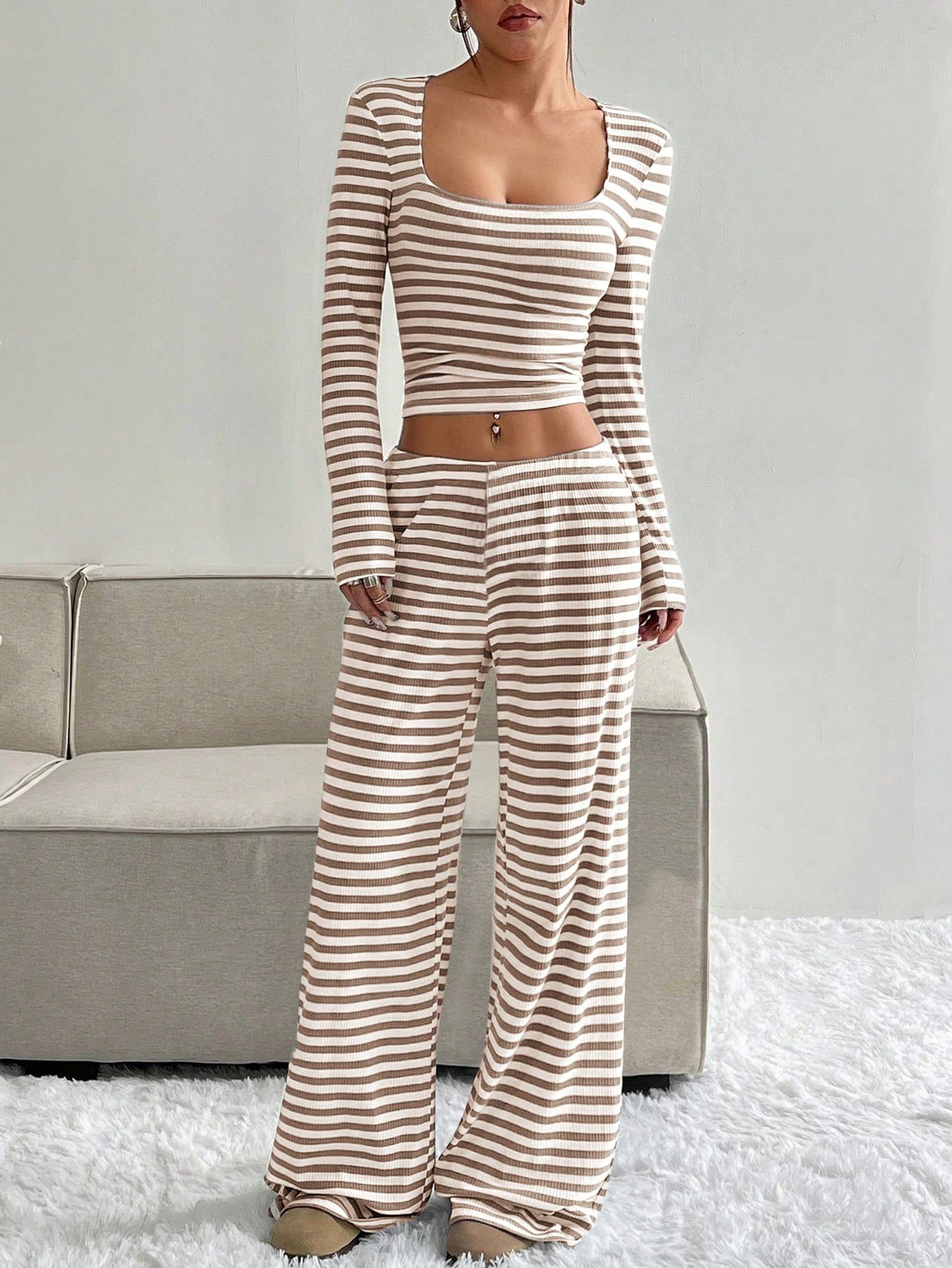 High-Waisted Slimming Pants