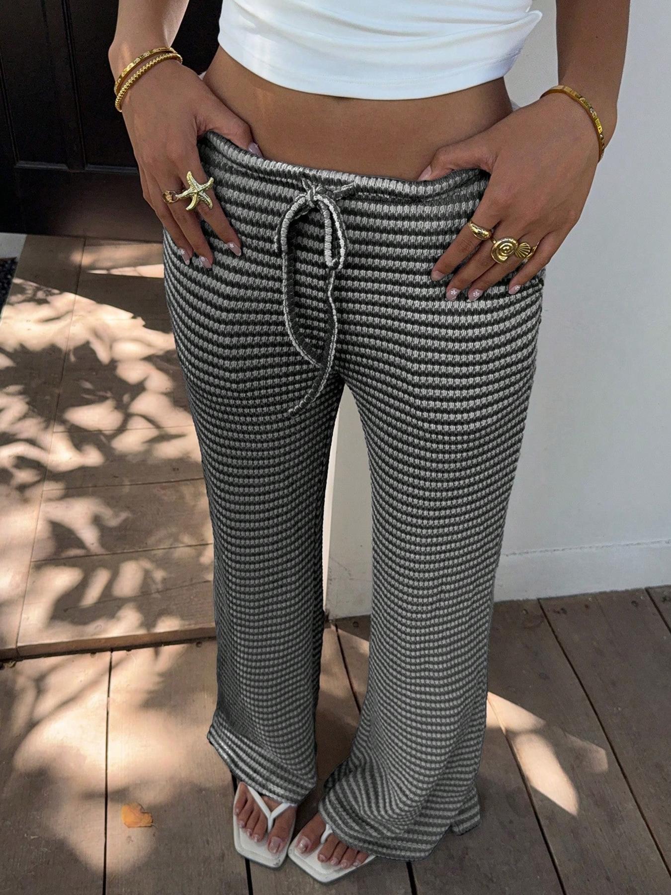 Womens Low-rise Split Pants