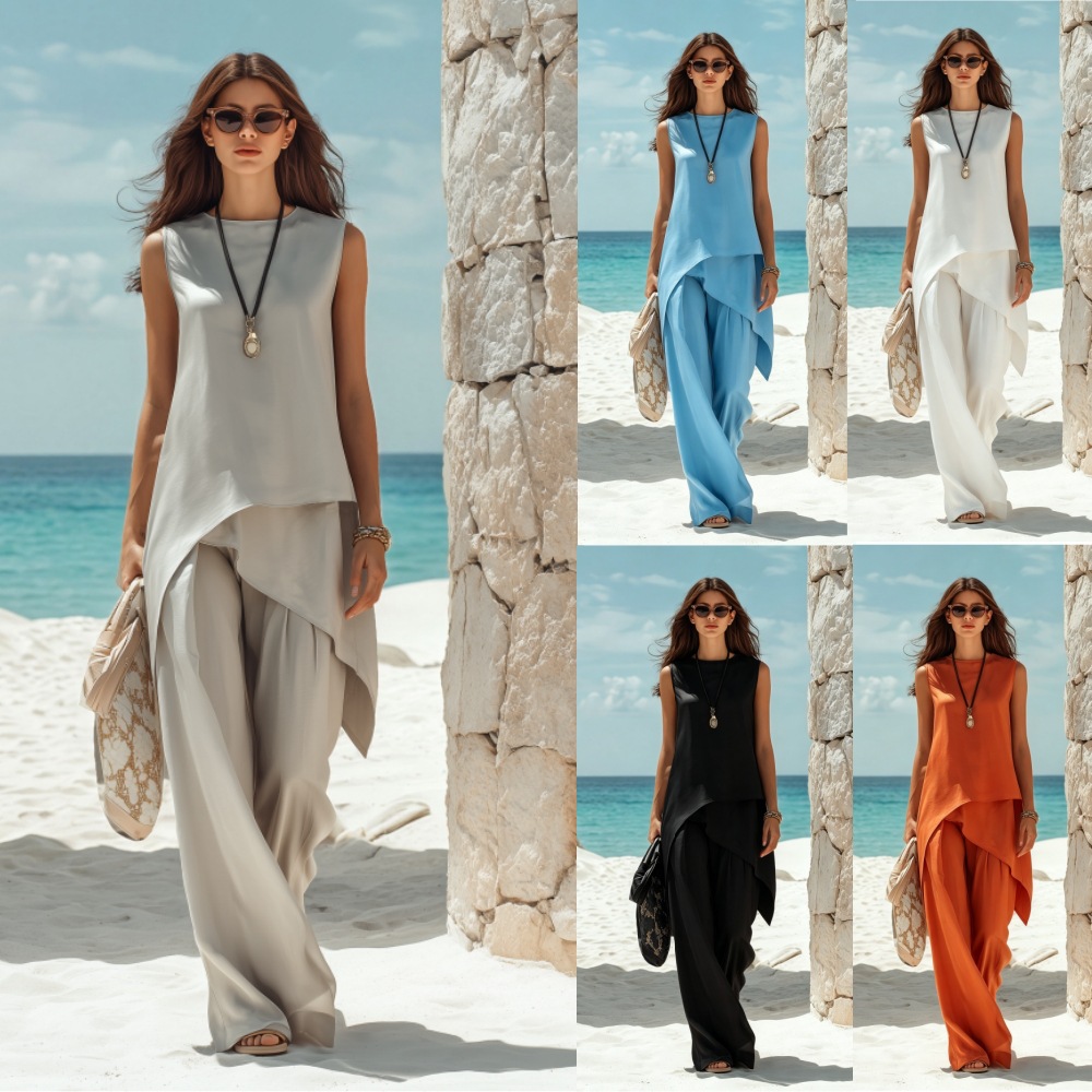 Womens Sleeveless Casual Pants