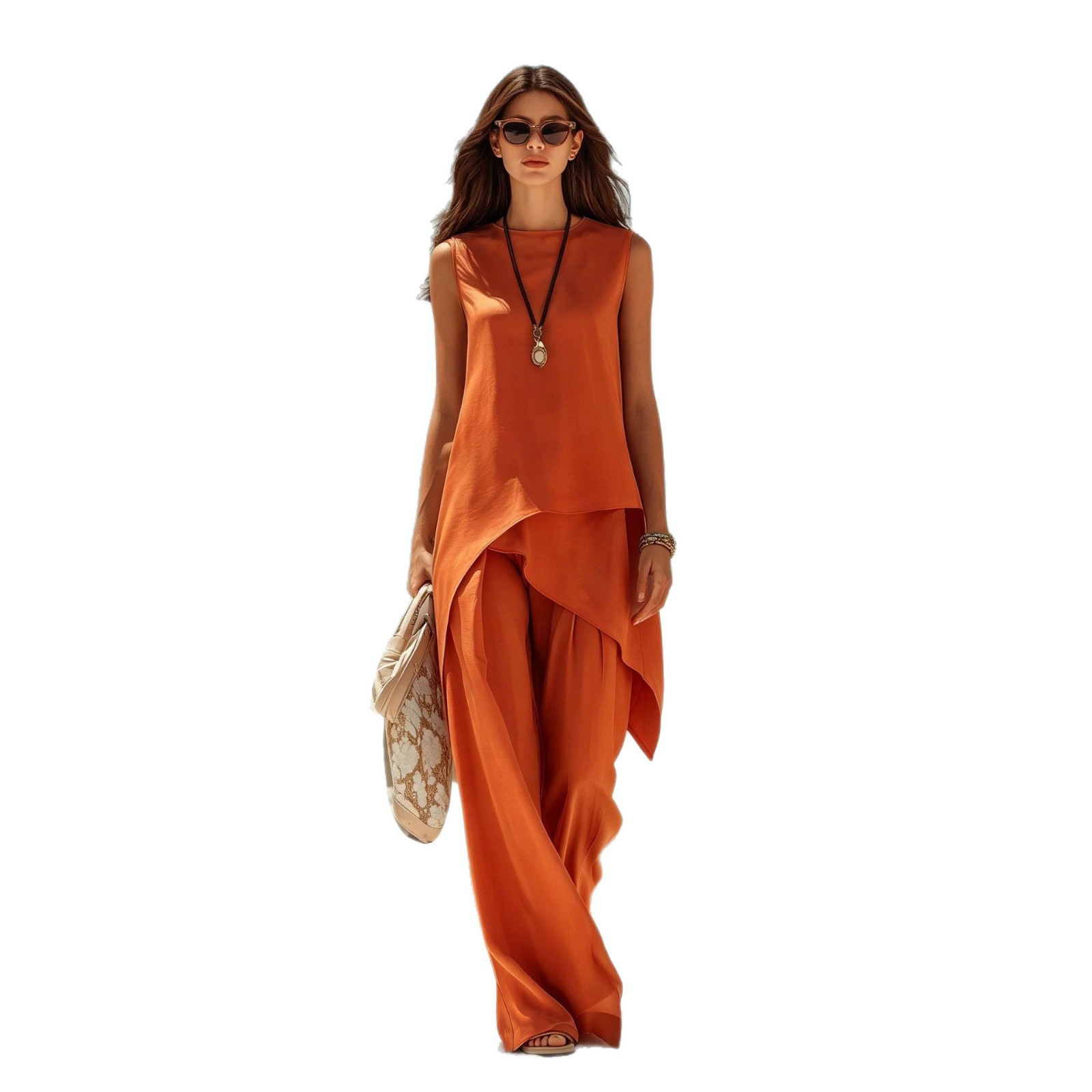 Womens Sleeveless Casual Pants