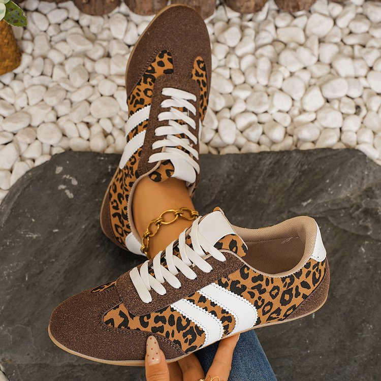 Leopard Print Training Shoes For Women