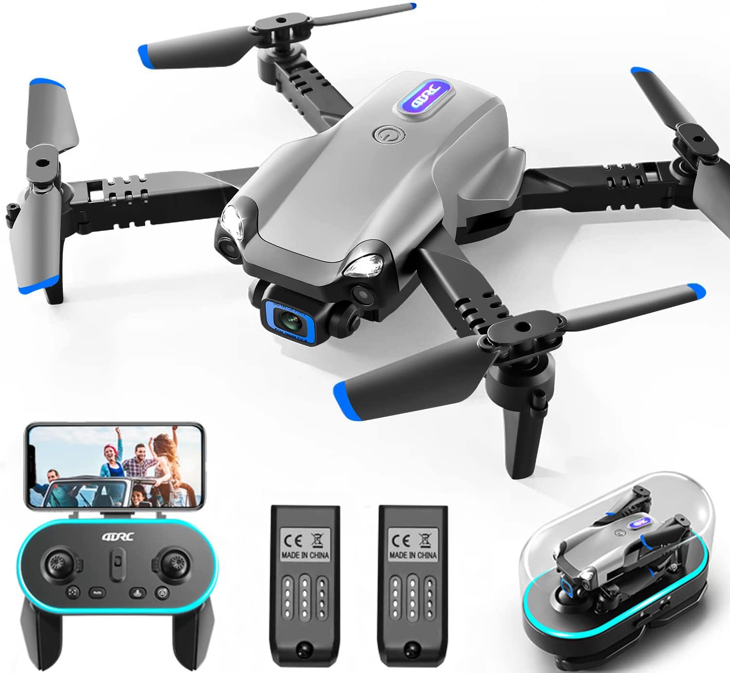 V20 RC Drone WIFI FPV 6K HD Dual Camera Quadcopter
