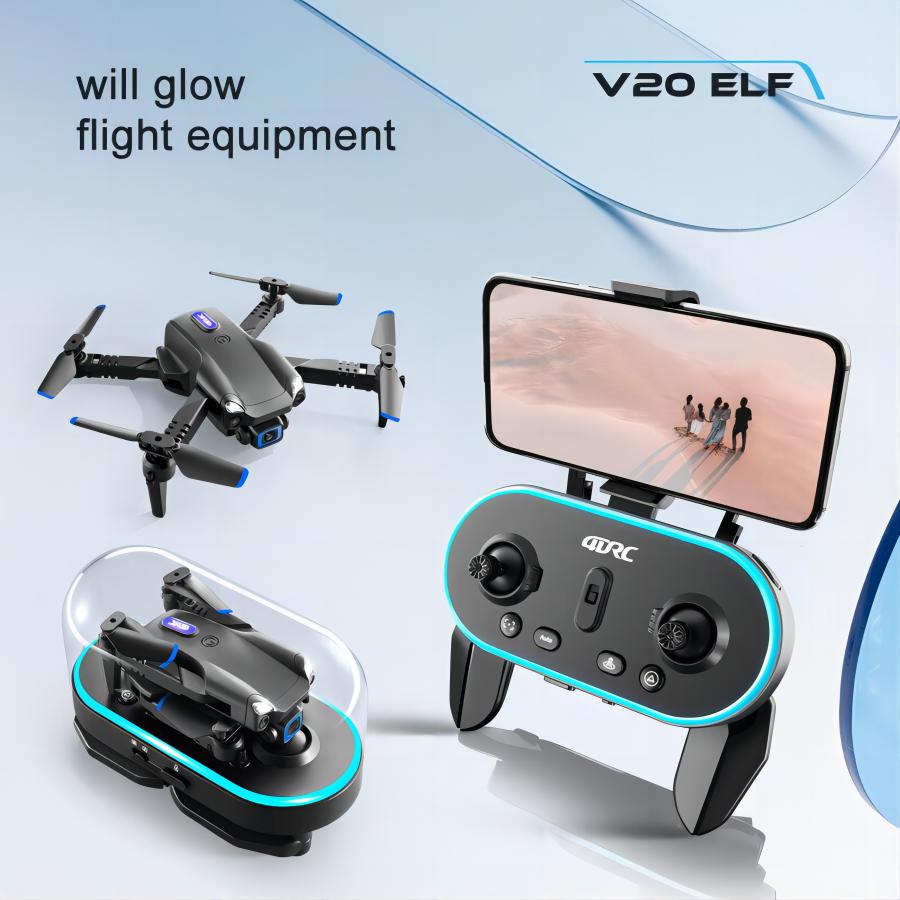 V20 RC Drone WIFI FPV 6K HD Dual Camera Quadcopter