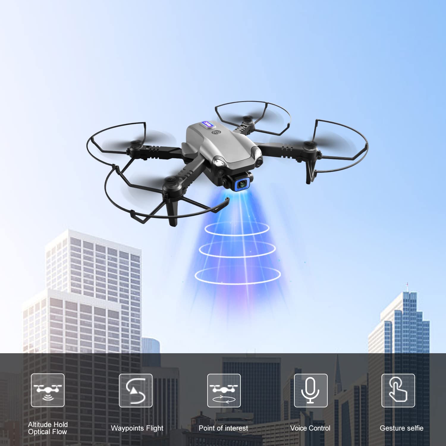 V20 RC Drone WIFI FPV 6K HD Dual Camera Quadcopter