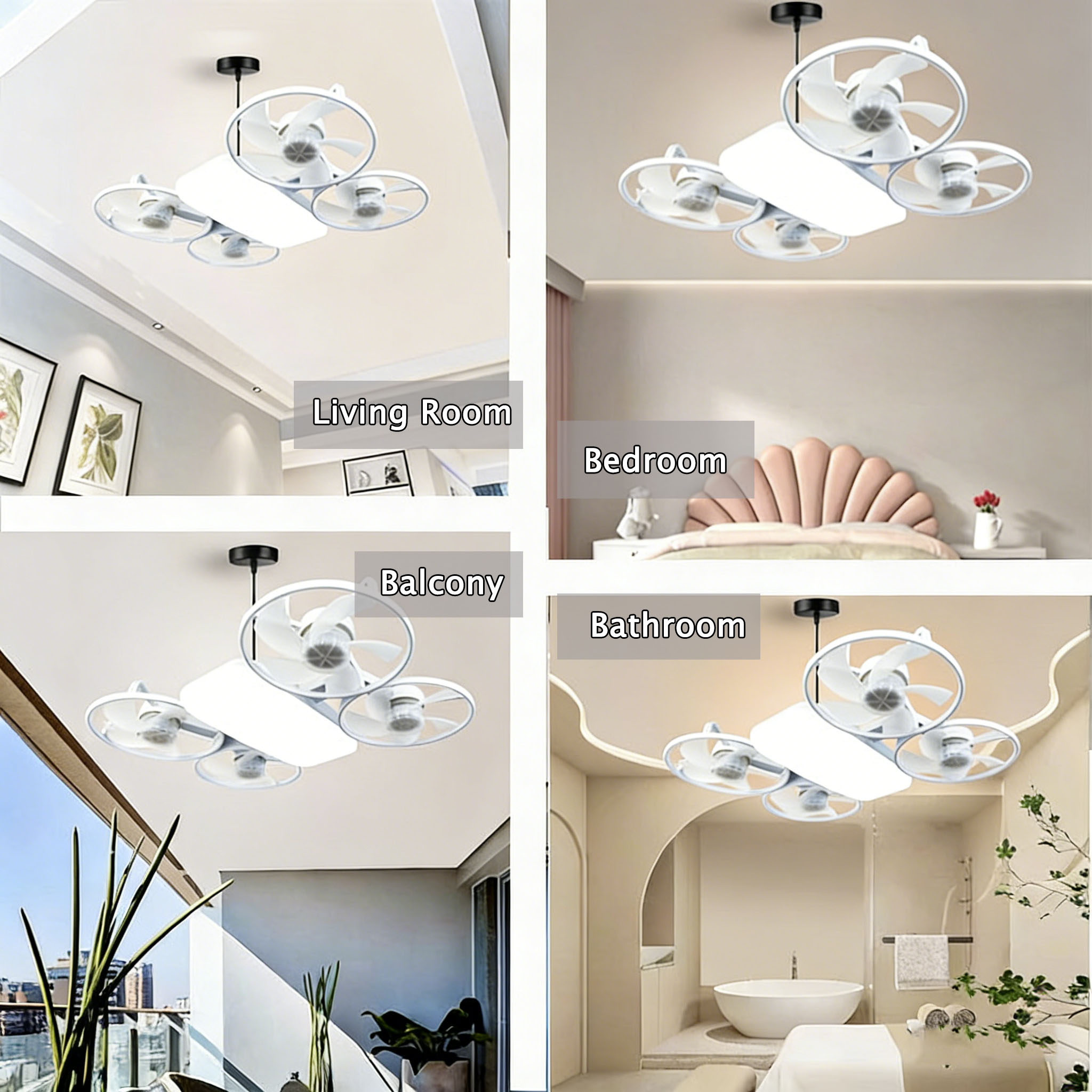 Car Drone Fan Light