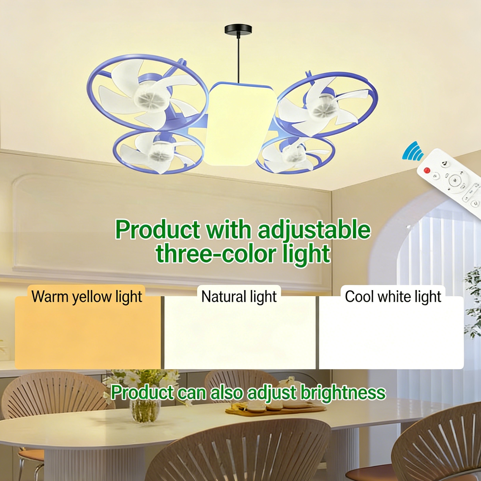 Car Drone Fan Light