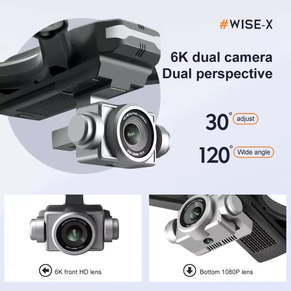 Drone 6K HD Dual Camera Wifi FPV RC Quadcopter