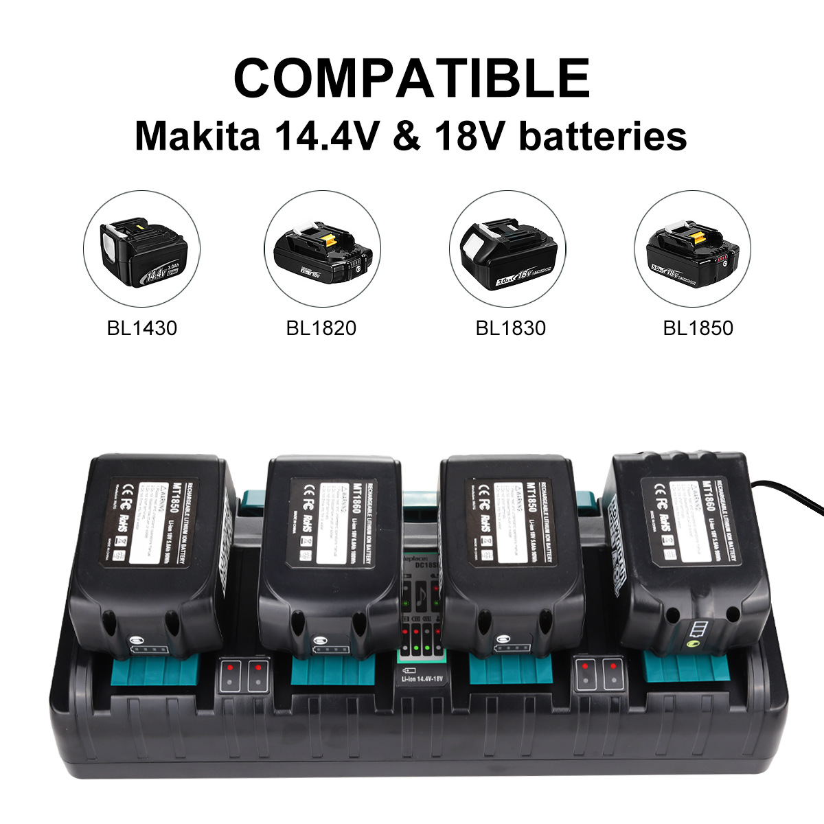 Four-slot Fast Charger