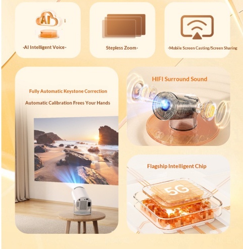 Projector Mini Smart Home HY300