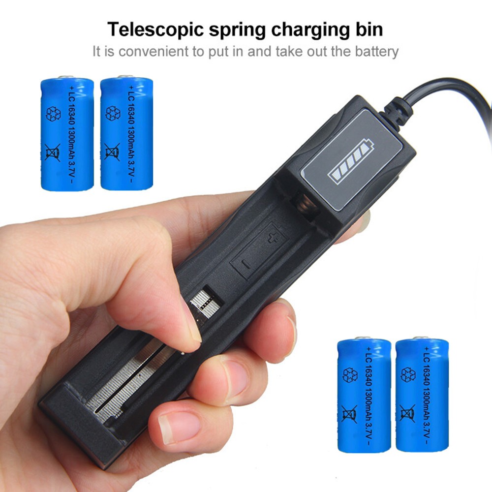 Rechargeable 16340 Battery Charger