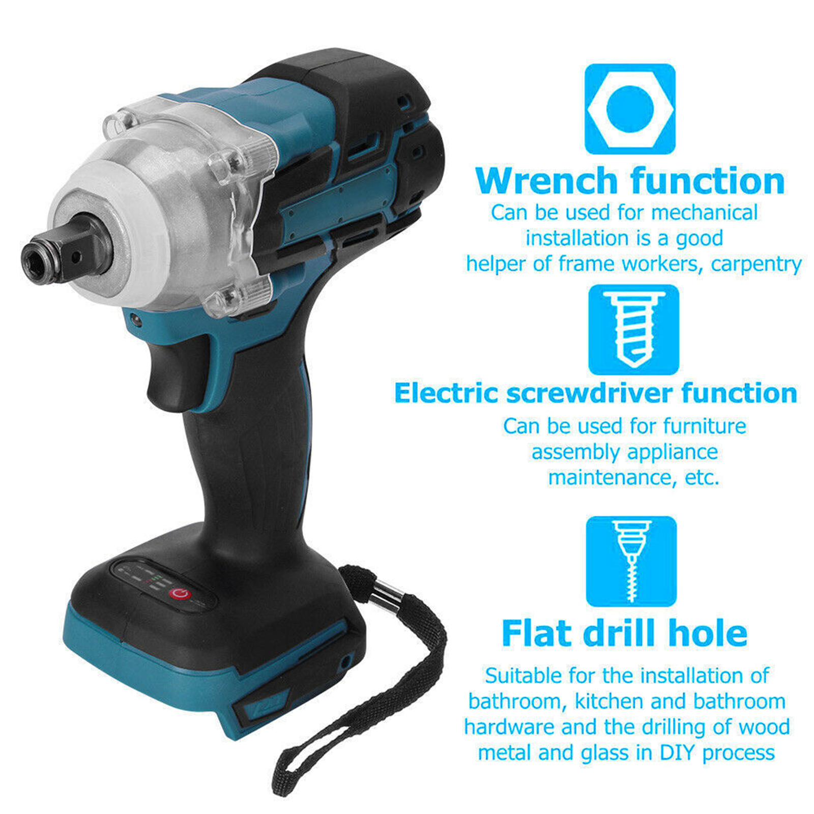 Cordless Impact Wrench Driver