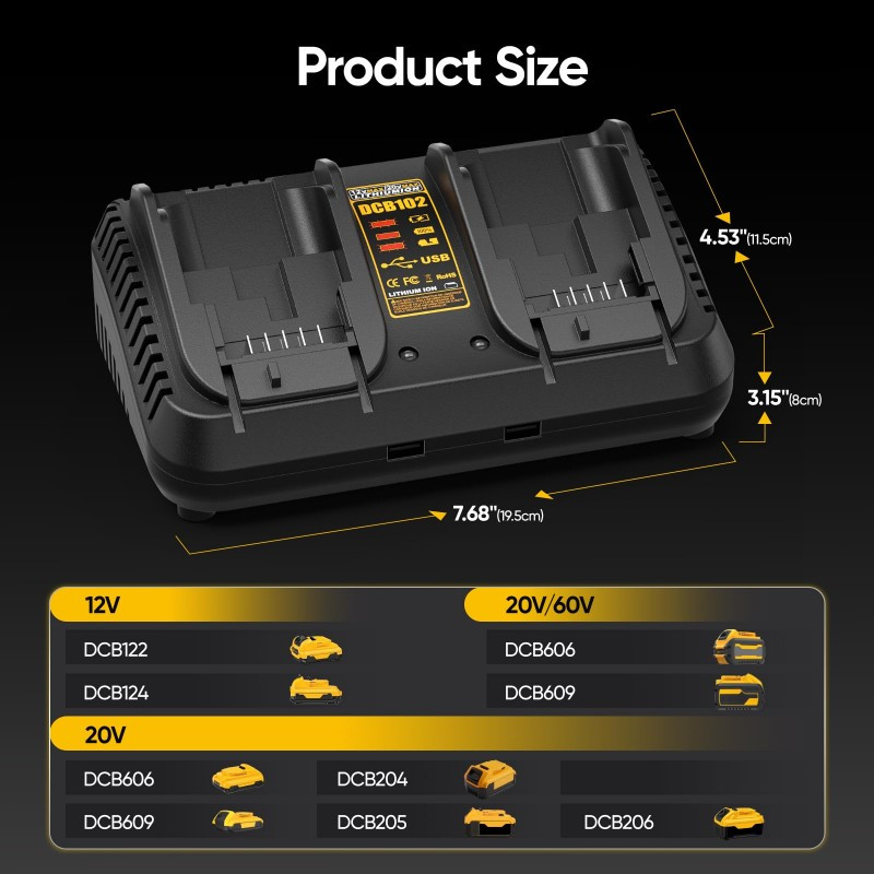 Charger Dual-port Fast 2-in-1