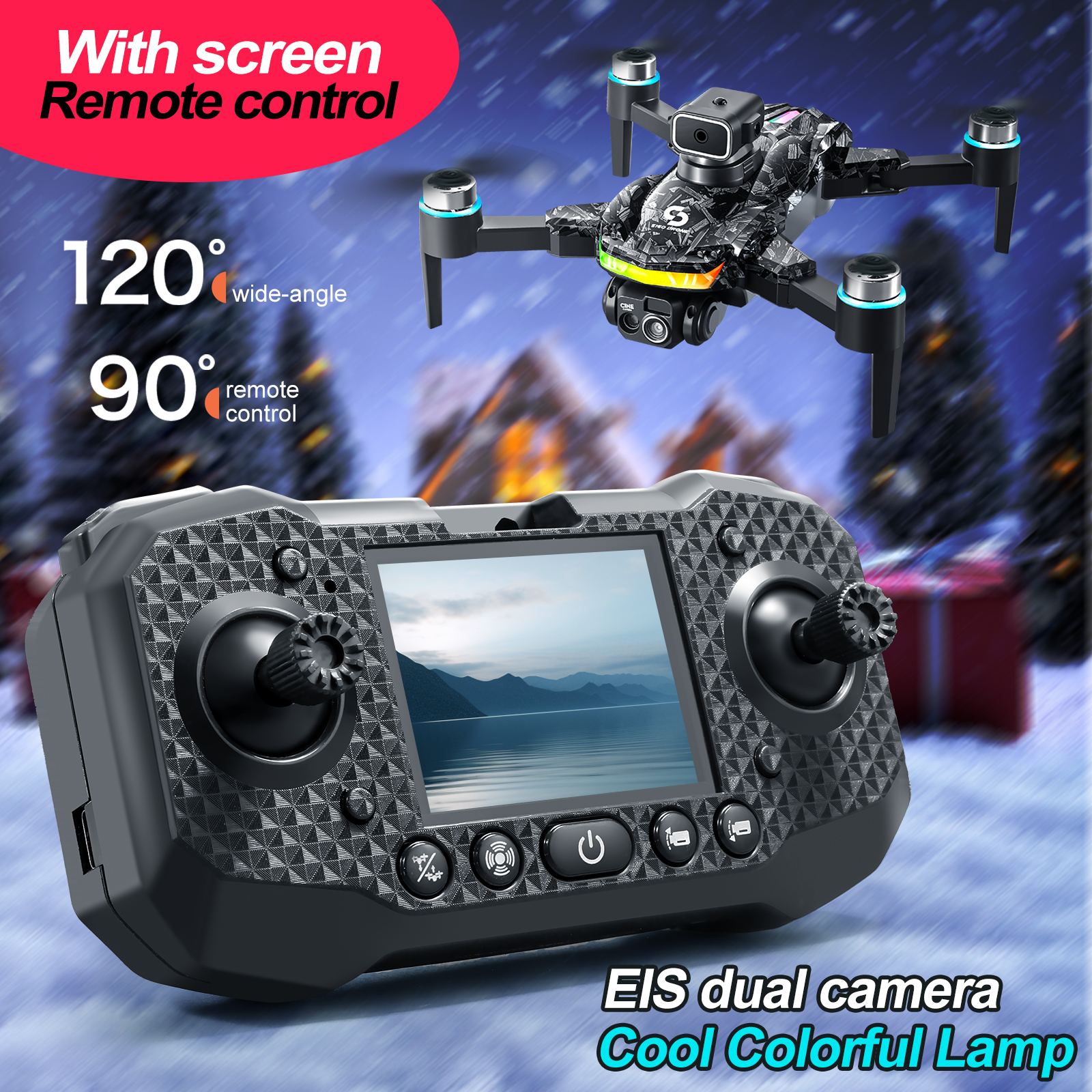 Drone, Foldable, Brushless Quadcopter, RGB