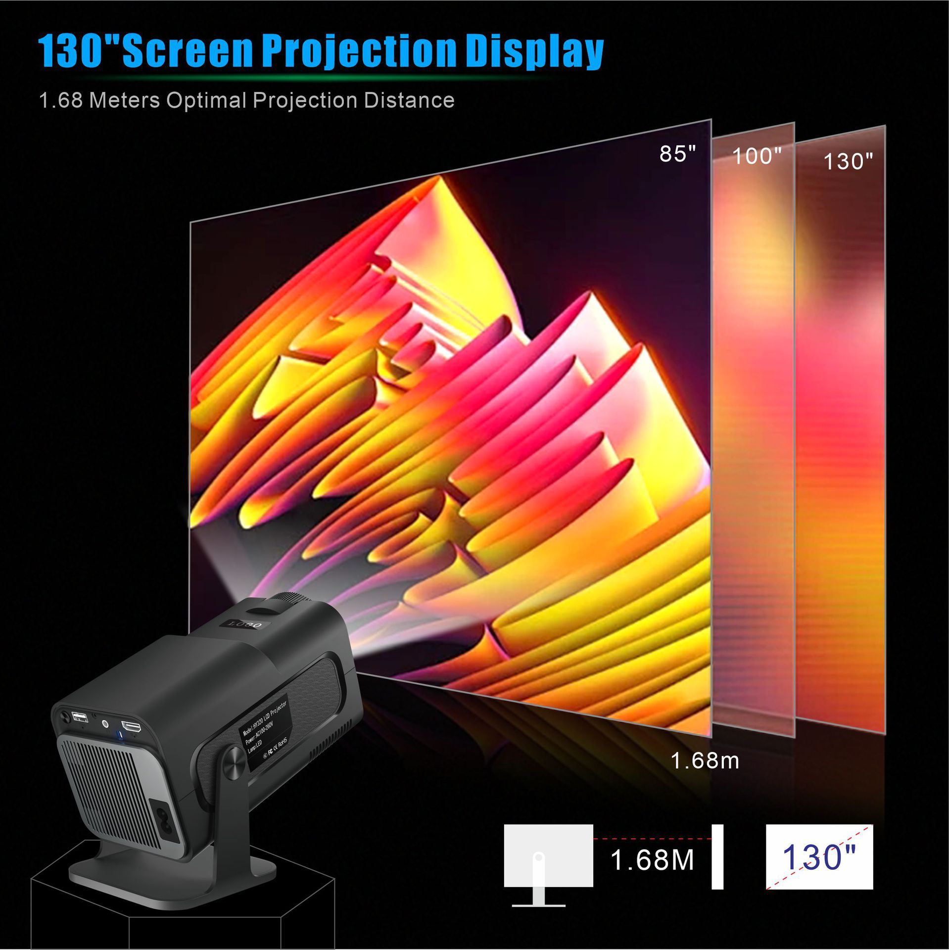 HY320 Mini Projector 720P