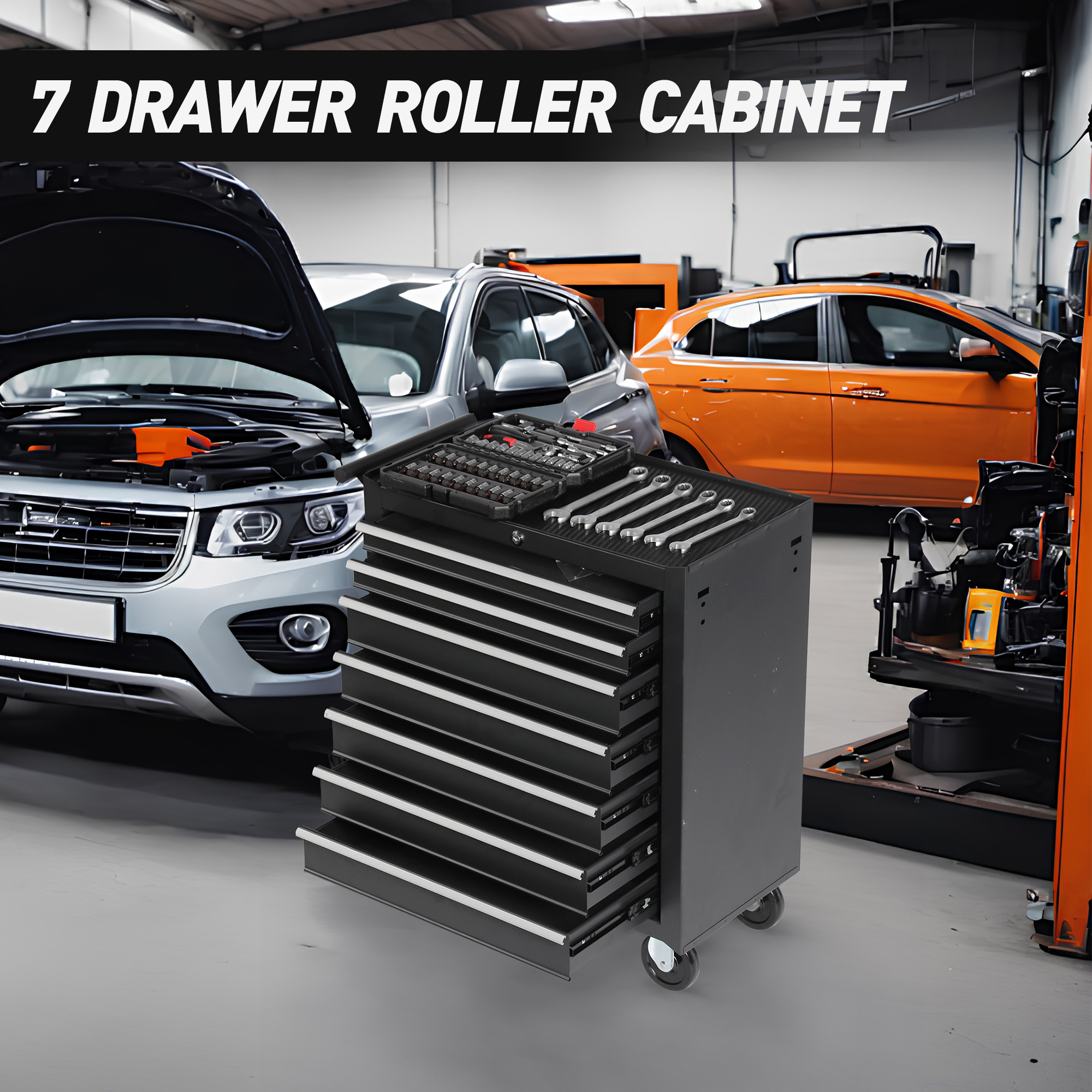 Rolling Tool Chest 7-Drawer