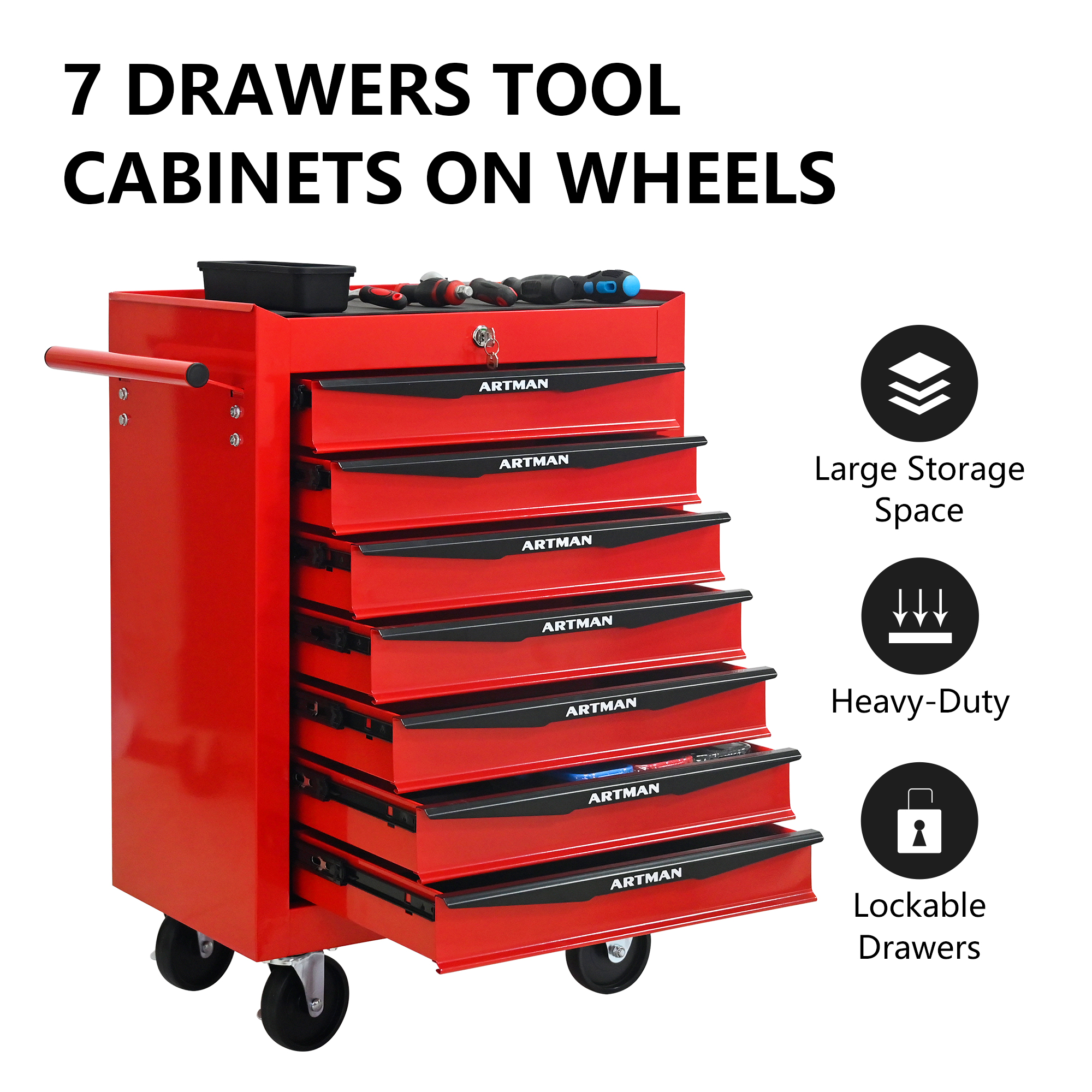 Rolling Metal Tool Chest