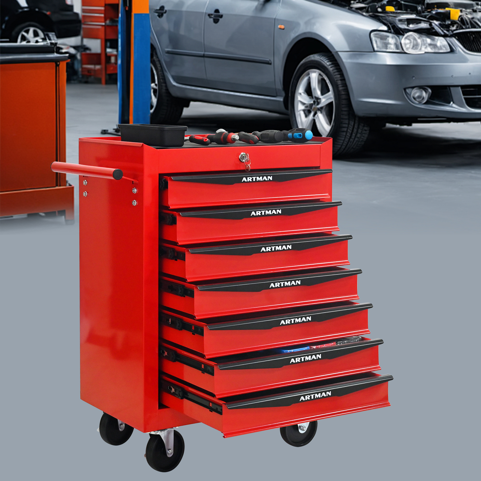 Rolling Metal Tool Chest
