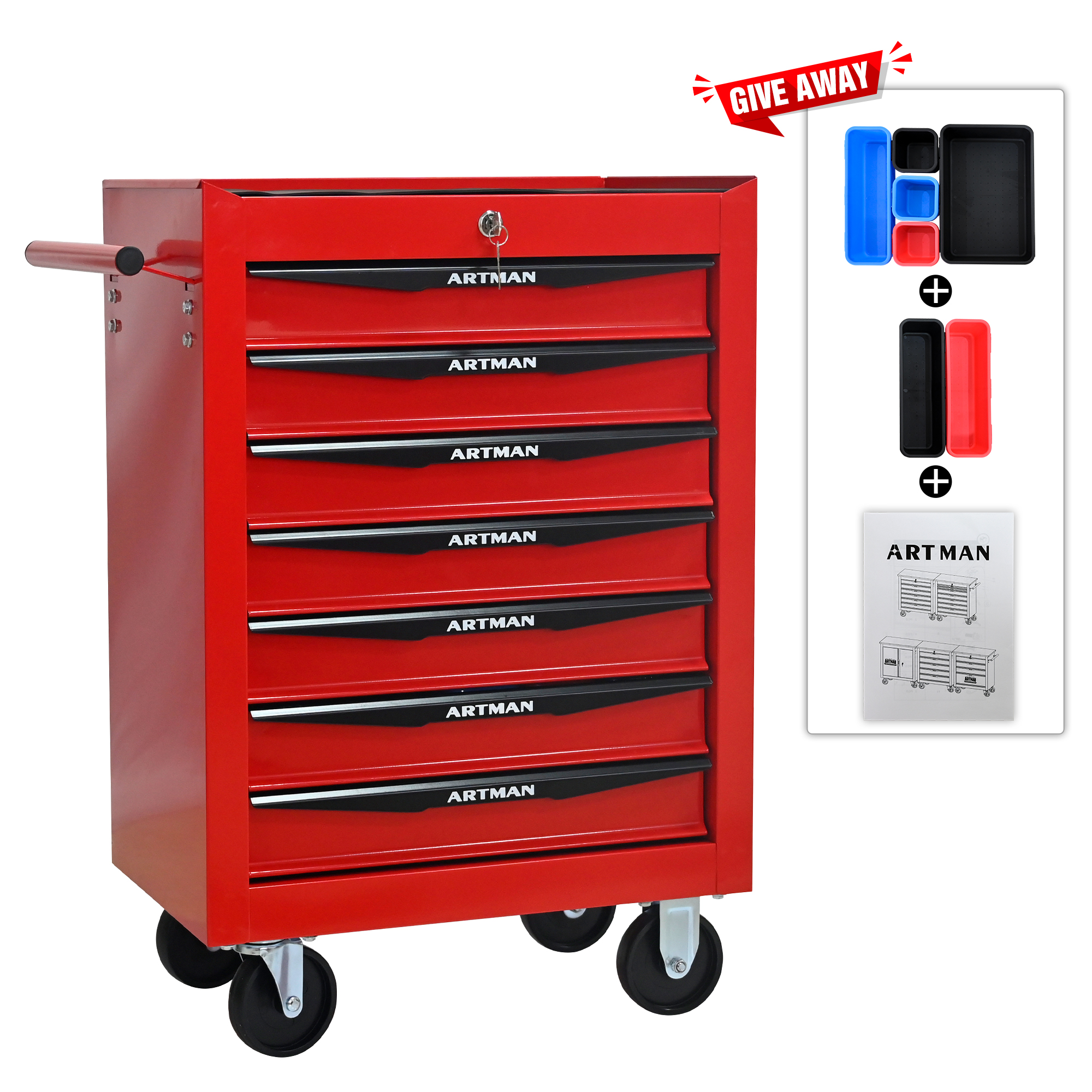 Rolling Metal Tool Chest