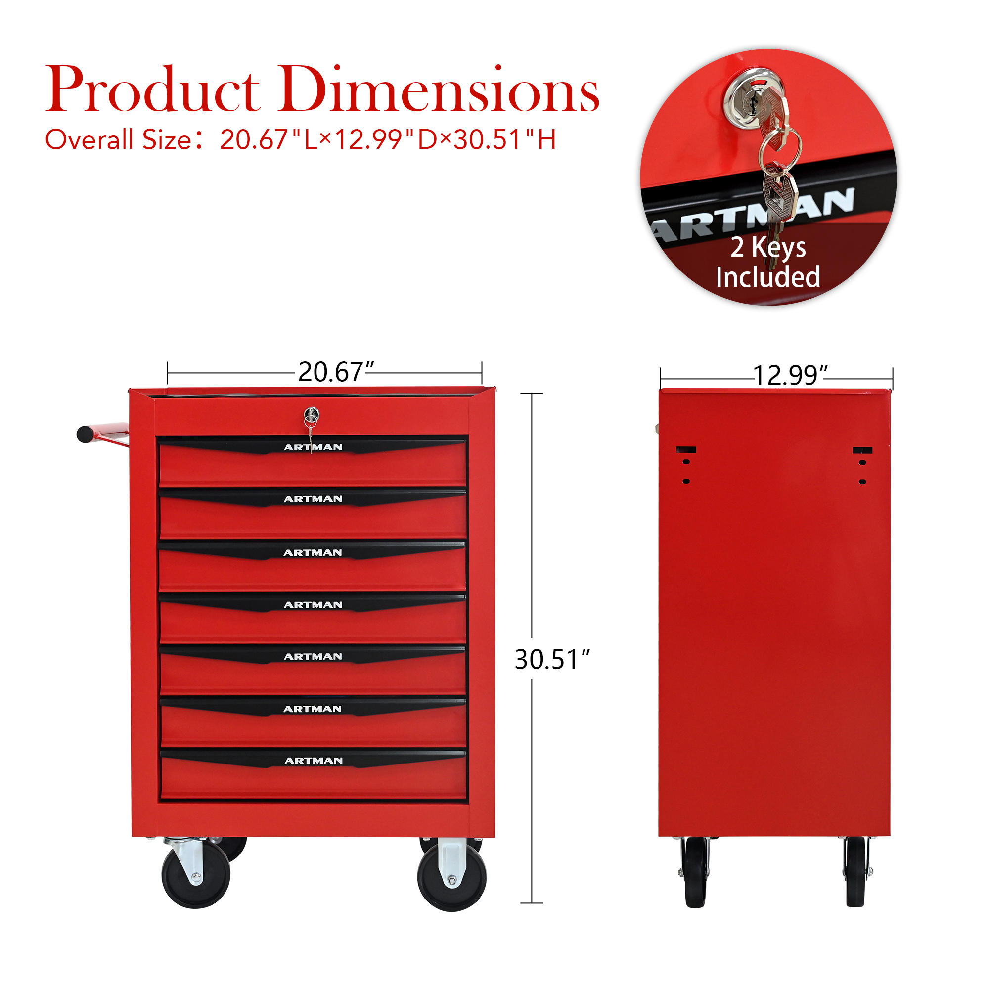 Rolling Metal Tool Chest