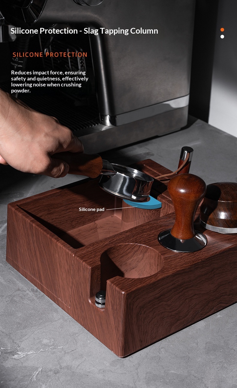 ABS Wood-grain Tamper Multifunctional Tamper Storage Box