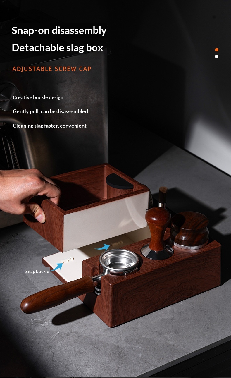 ABS Wood-grain Tamper Multifunctional Tamper Storage Box