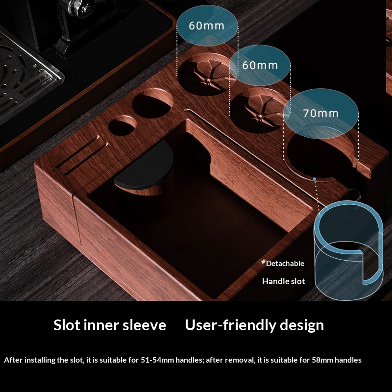 ABS Wood-grain Tamper Multifunctional Tamper Storage Box