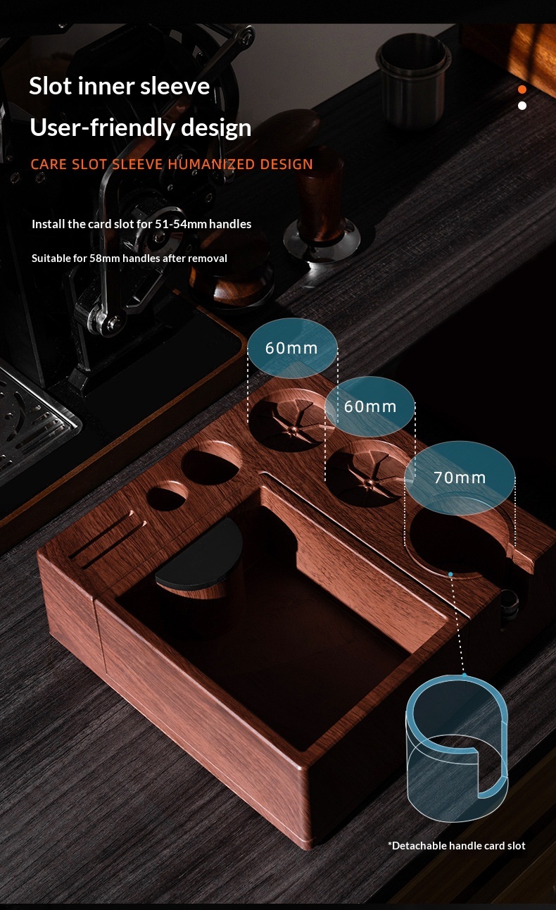 ABS Wood-grain Tamper Multifunctional Tamper Storage Box