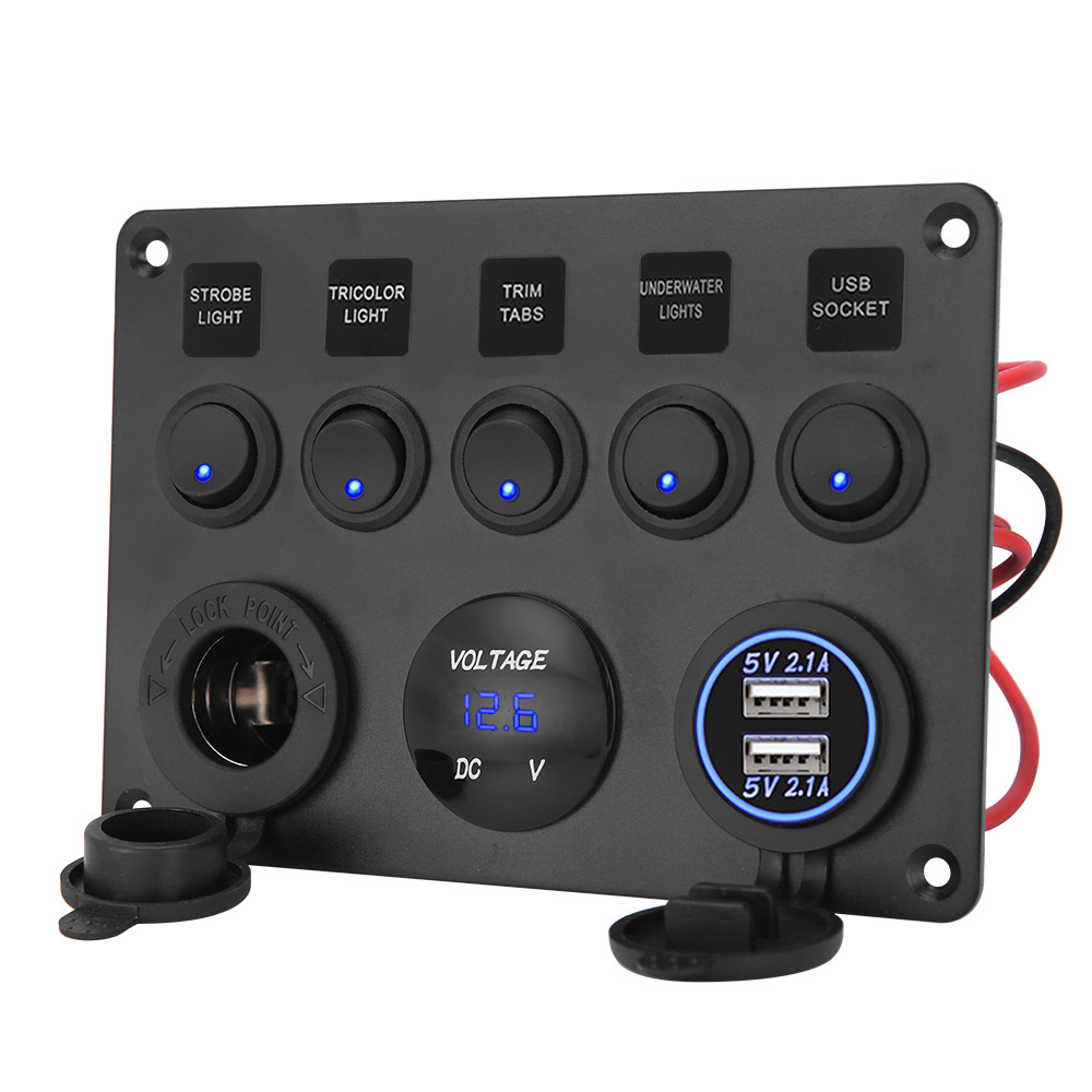 12V Panel USB Charger