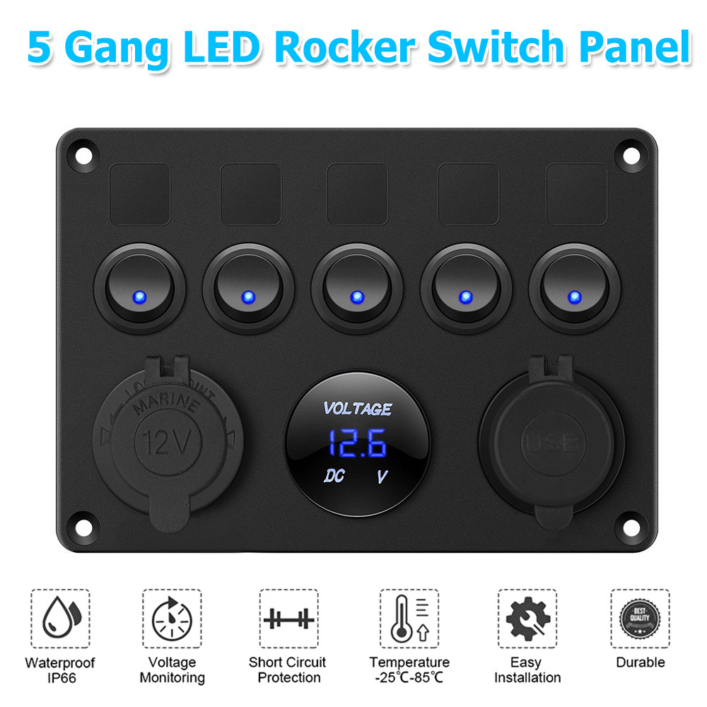 12V Panel USB Charger