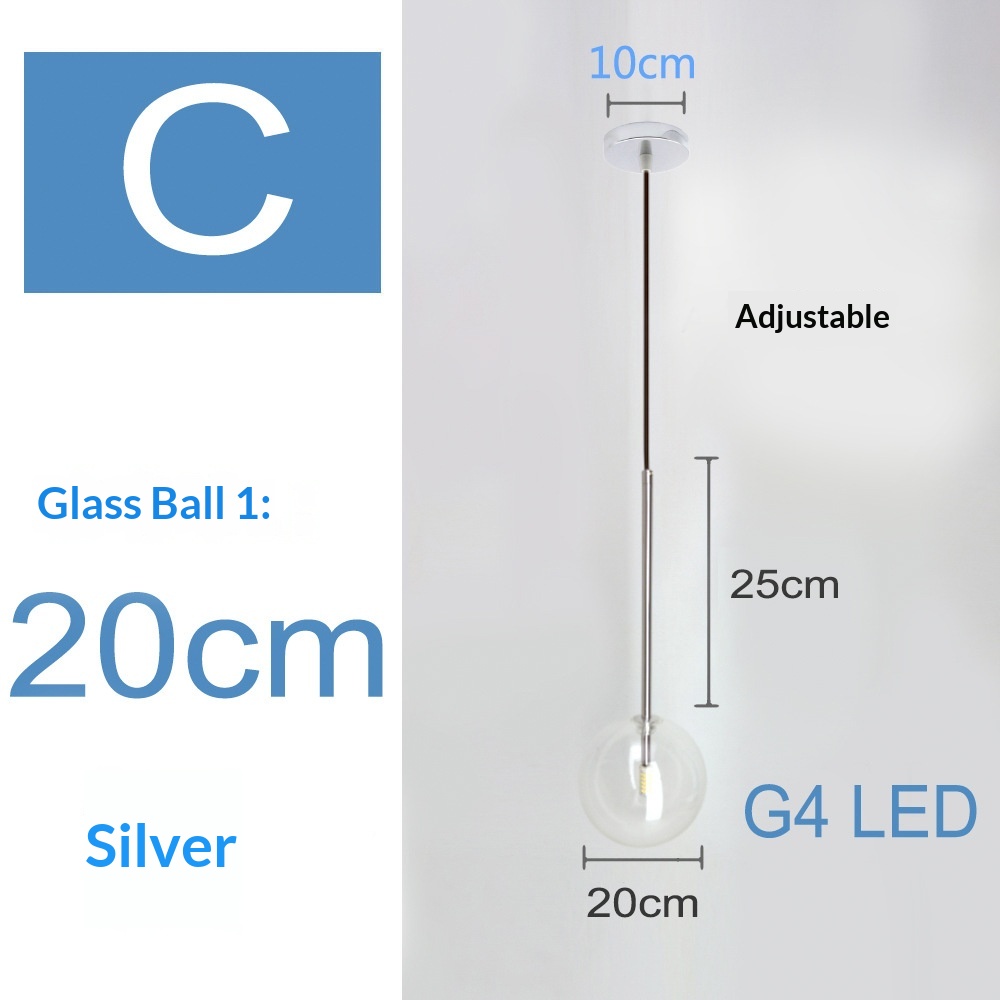 Nordic Pendant Light Glass