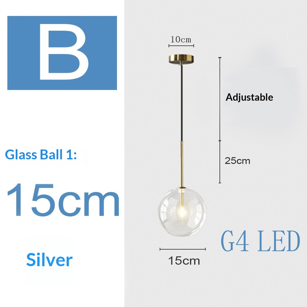 Nordic Pendant Light Glass