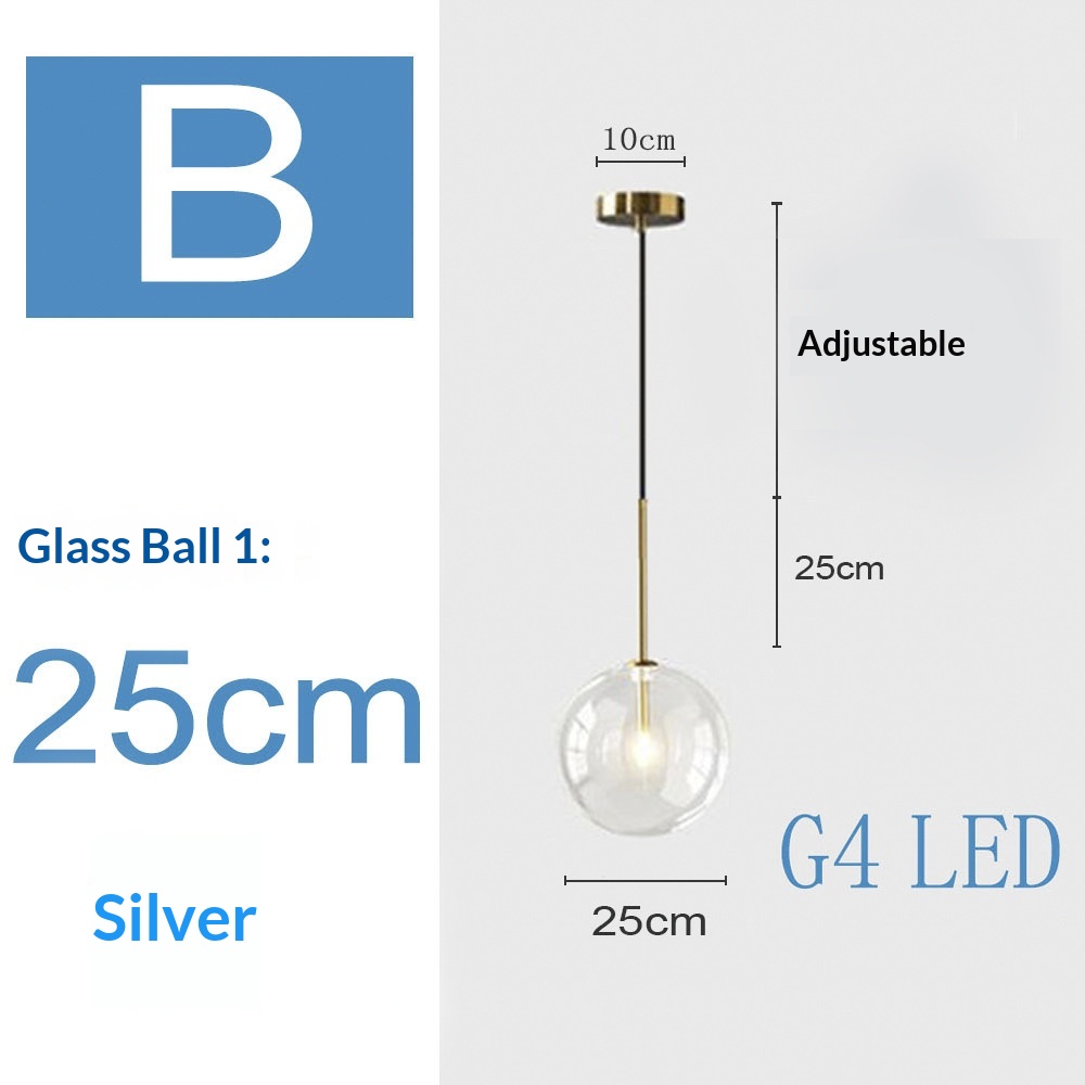 Nordic Pendant Light Glass